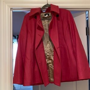 J Crew Women's Wool Peacoat; pink